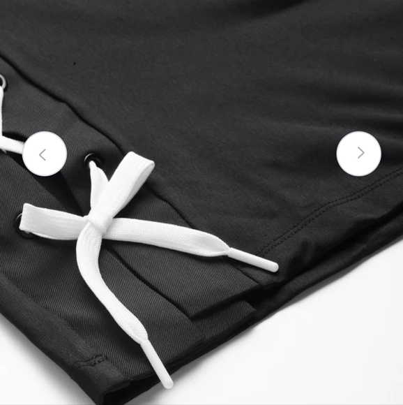 Adidas Originals Wide Leg Pant Sz S Black/White - Picture 5 of 16